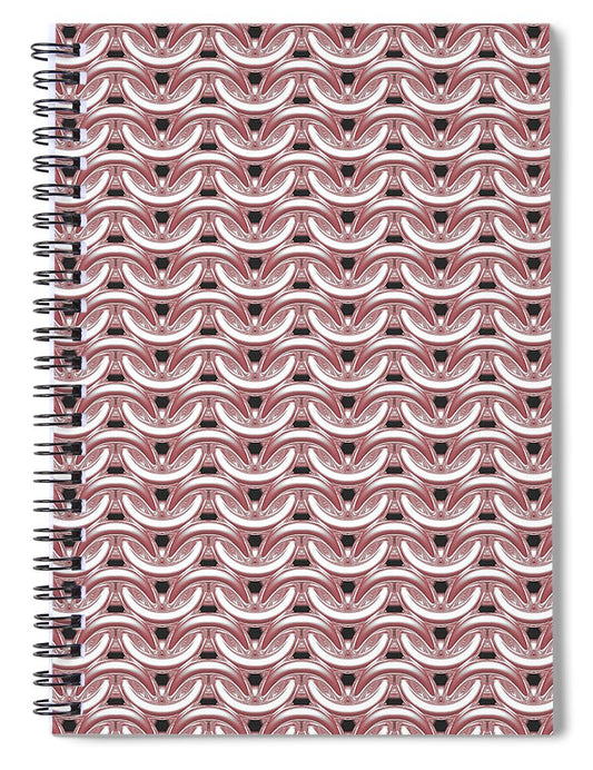 Peachy Rose Maille Spiral Notebook