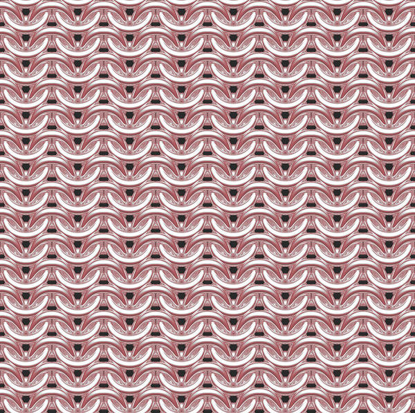 Peachy Rose Maille Art Print