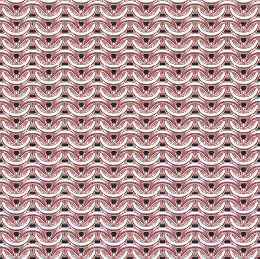 Peachy Rose Maille Art Print