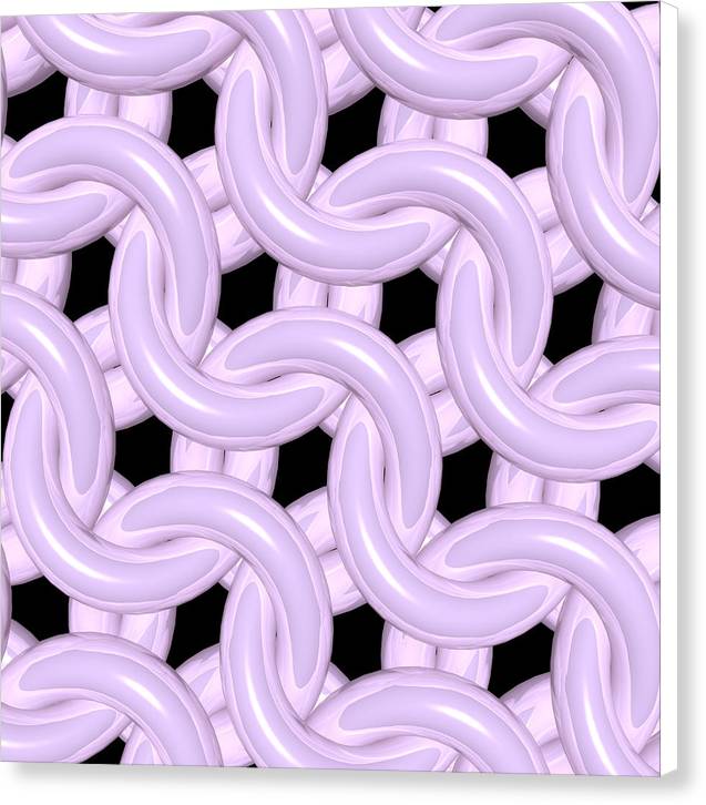Pink Candy Maille Canvas Print