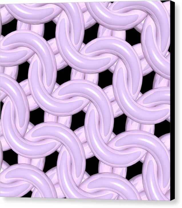 Pink Candy Maille Canvas Print