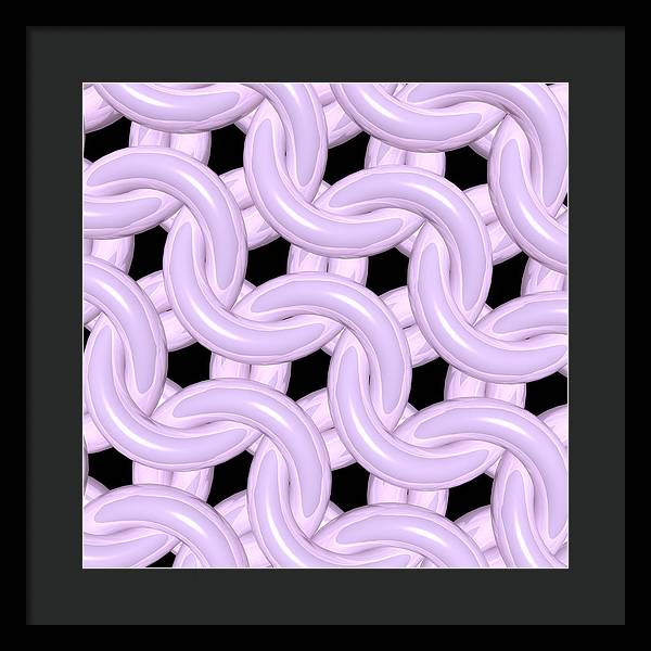 Pink Candy Maille Framed Print