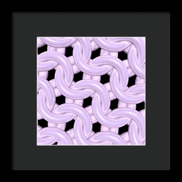Pink Candy Maille Framed Print