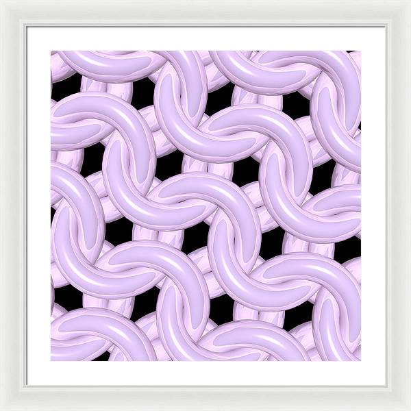 Pink Candy Maille Framed Print