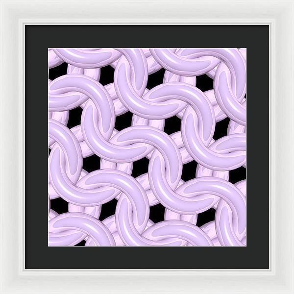 Pink Candy Maille Framed Print