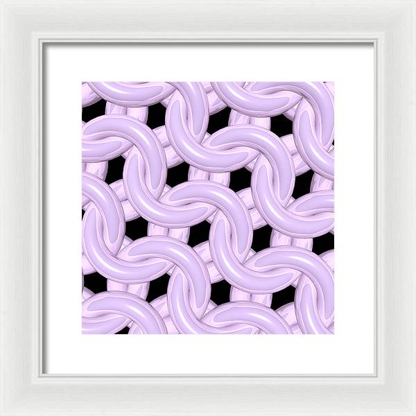 Pink Candy Maille Framed Print