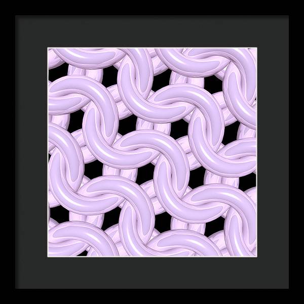 Pink Candy Maille Framed Print