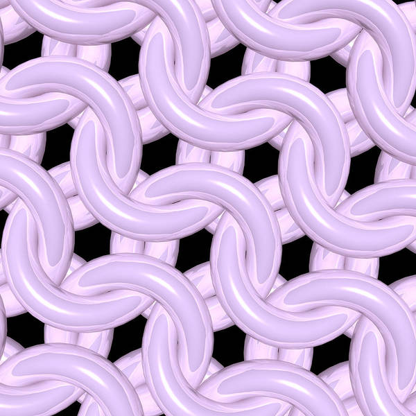 Pink Candy Maille Art Print