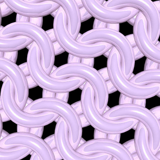 Pink Candy Maille Art Print