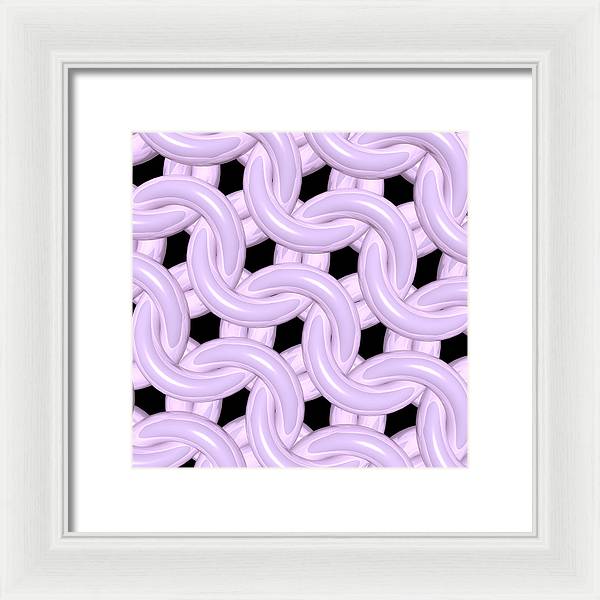 Pink Candy Maille Framed Print