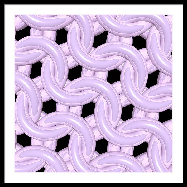 Pink Candy Maille Framed Print