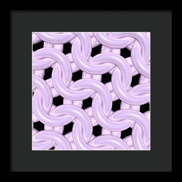 Pink Candy Maille Framed Print