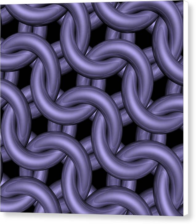 Royal Orchid Maille Canvas Print