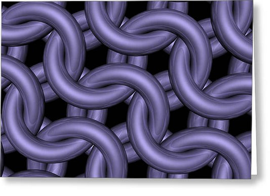 Royal Orchid Maille Greeting Card