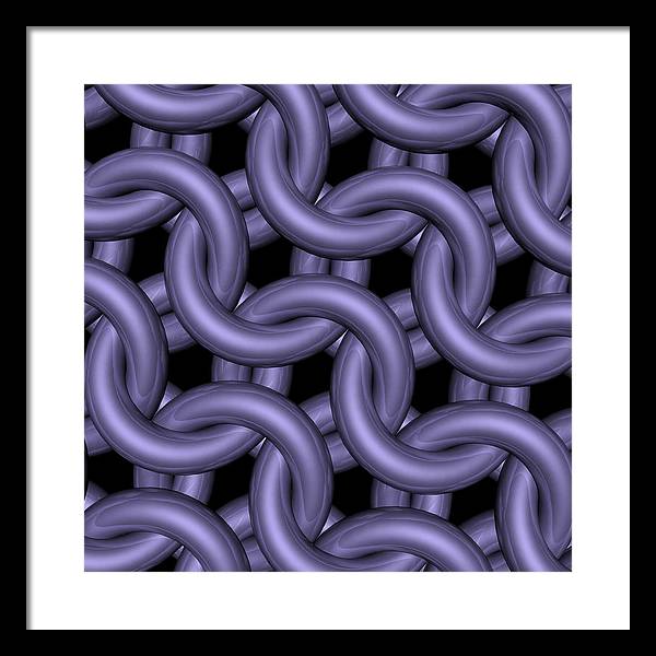 Royal Orchid Maille Framed Print
