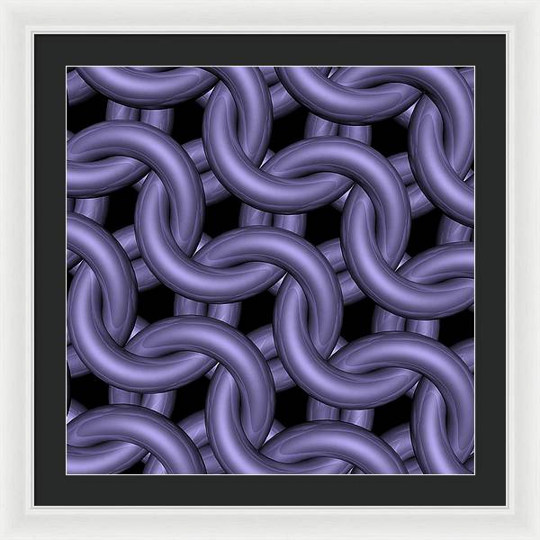 Royal Orchid Maille Framed Print
