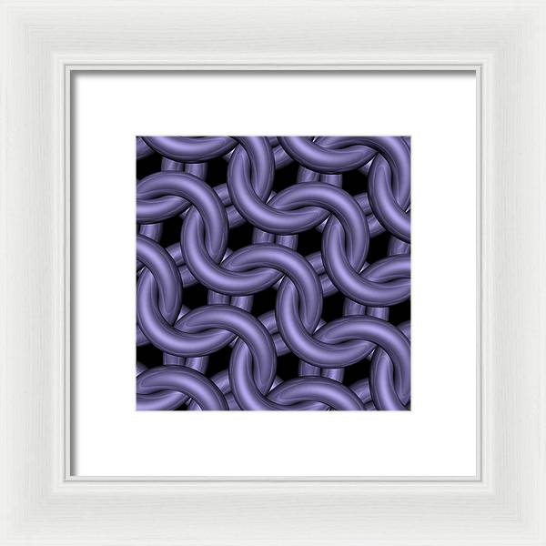 Royal Orchid Maille Framed Print