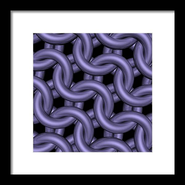 Royal Orchid Maille Framed Print