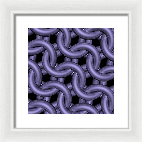 Royal Orchid Maille Framed Print