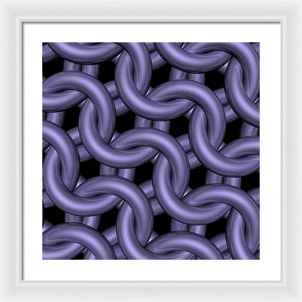 Royal Orchid Maille Framed Print