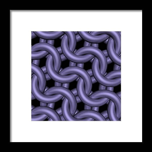Royal Orchid Maille Framed Print
