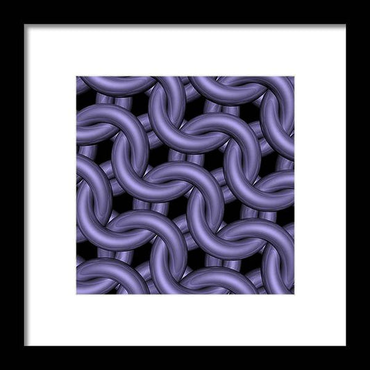 Royal Orchid Maille Framed Print