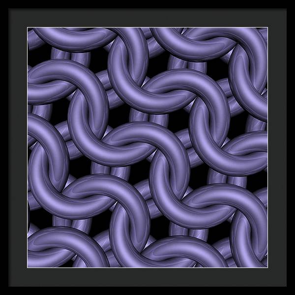 Royal Orchid Maille Framed Print