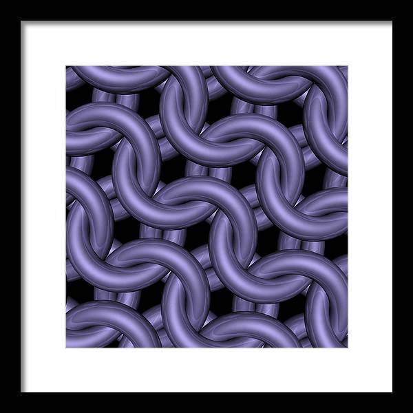 Royal Orchid Maille Framed Print