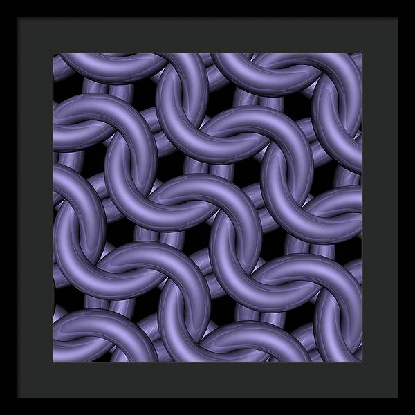 Royal Orchid Maille Framed Print