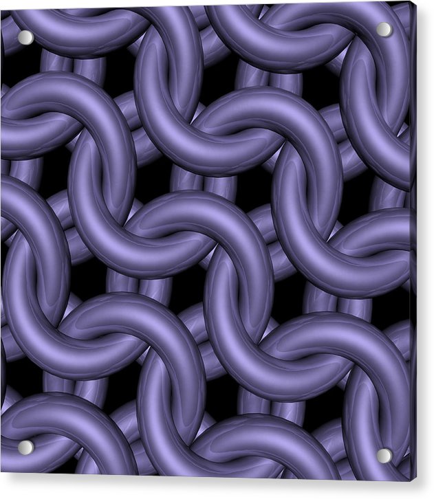 Royal Orchid Maille Acrylic Print