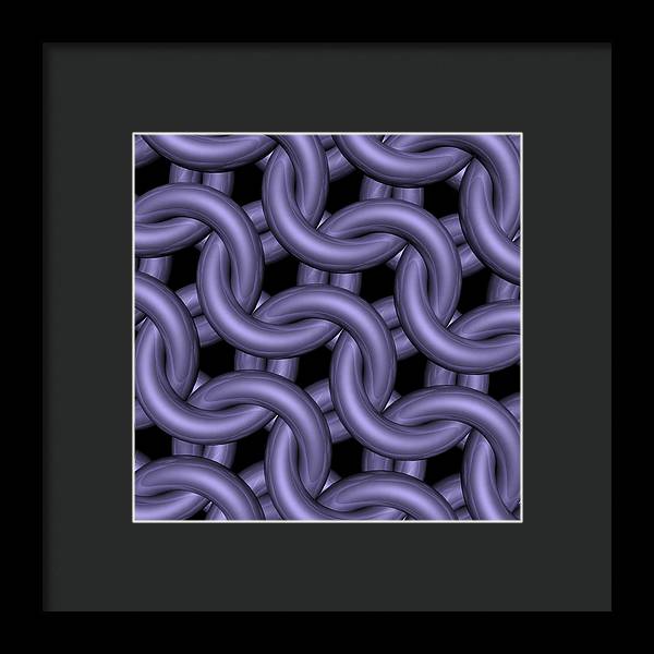 Royal Orchid Maille Framed Print