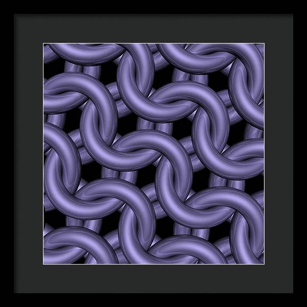 Royal Orchid Maille Framed Print