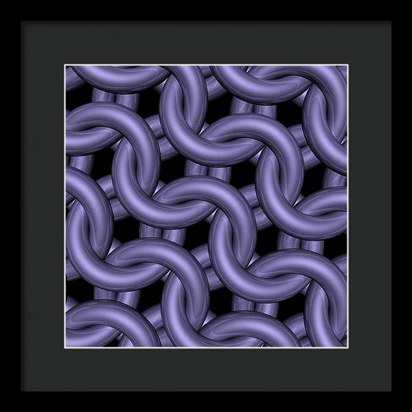 Royal Orchid Maille Framed Print