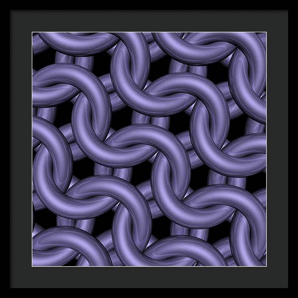 Royal Orchid Maille Framed Print