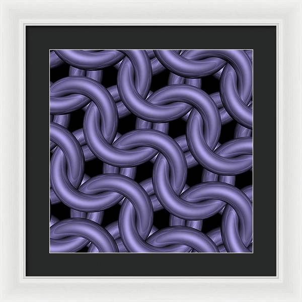 Royal Orchid Maille Framed Print