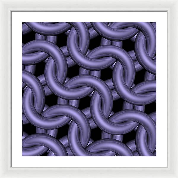 Royal Orchid Maille Framed Print