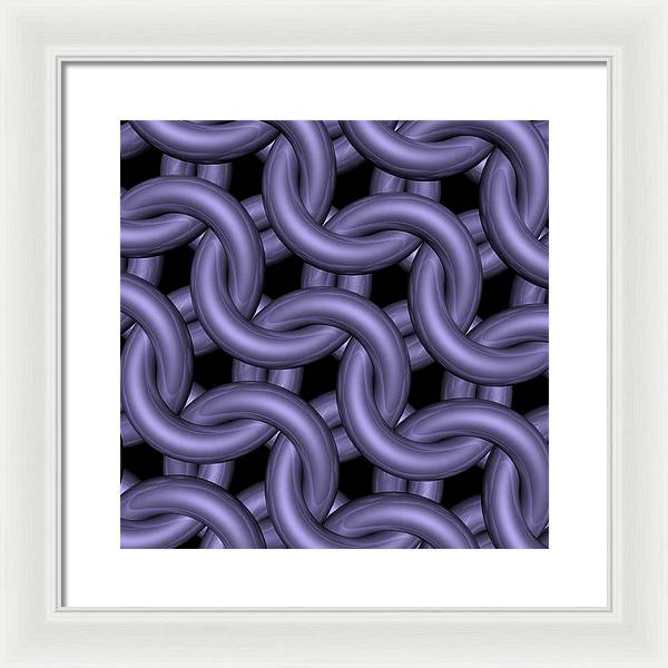 Royal Orchid Maille Framed Print
