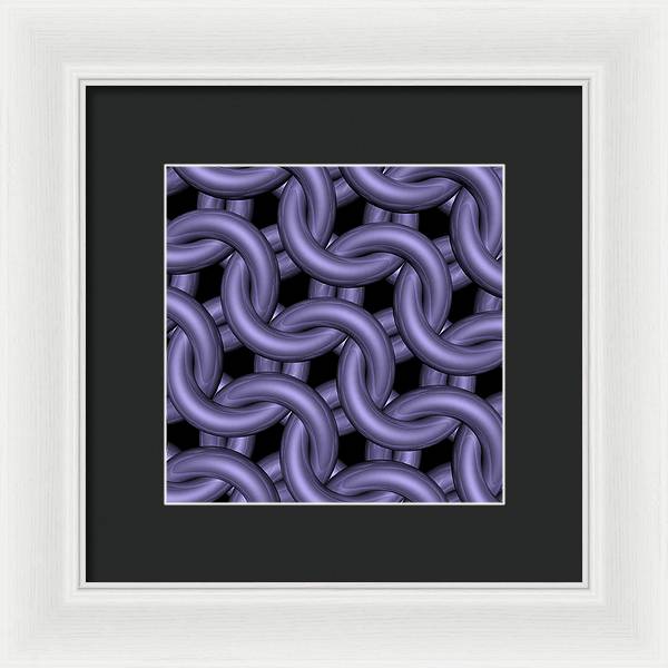 Royal Orchid Maille Framed Print