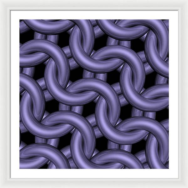 Royal Orchid Maille Framed Print