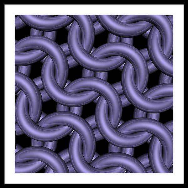 Royal Orchid Maille Framed Print