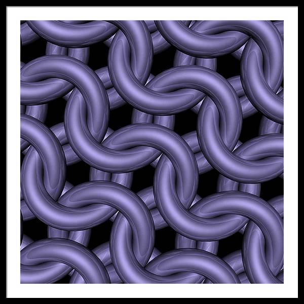Royal Orchid Maille Framed Print