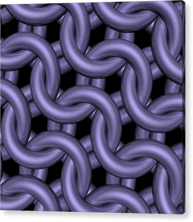Royal Orchid Maille Acrylic Print