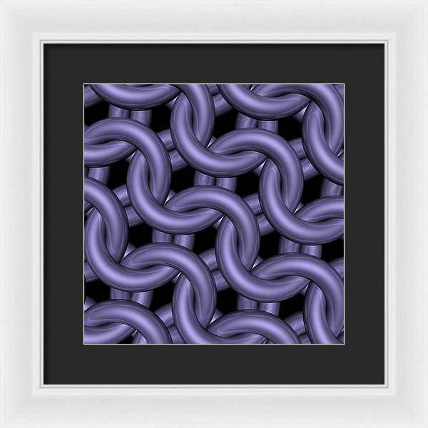 Royal Orchid Maille Framed Print