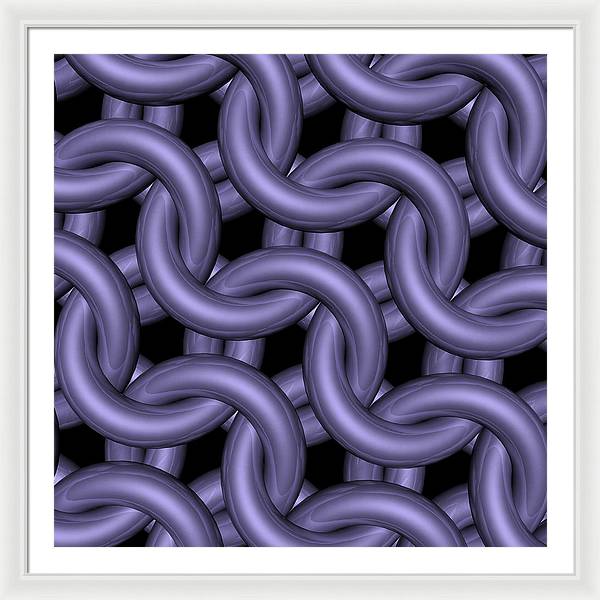 Royal Orchid Maille Framed Print