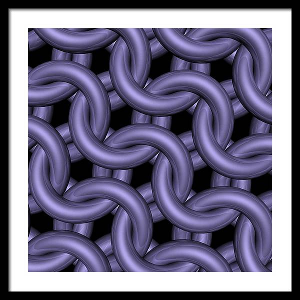 Royal Orchid Maille Framed Print