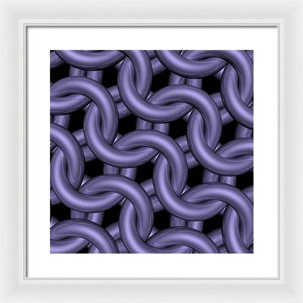 Royal Orchid Maille Framed Print