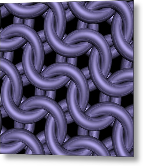 Royal Orchid Maille Metal Print