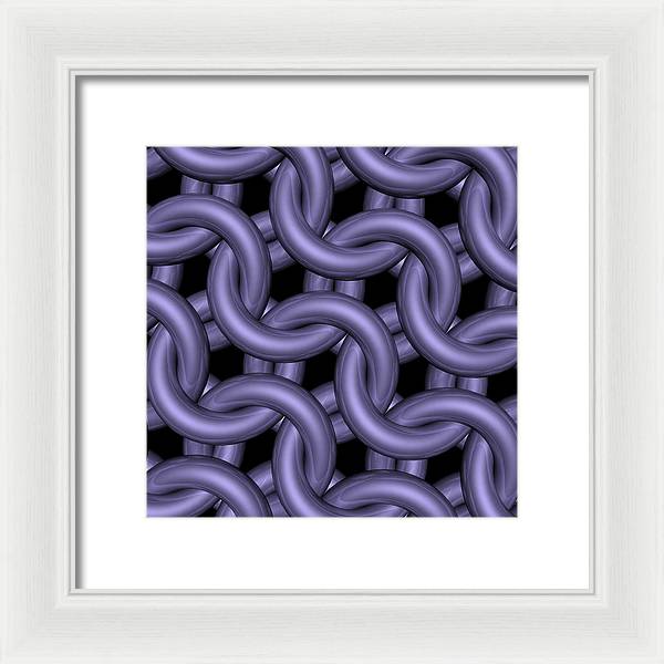 Royal Orchid Maille Framed Print