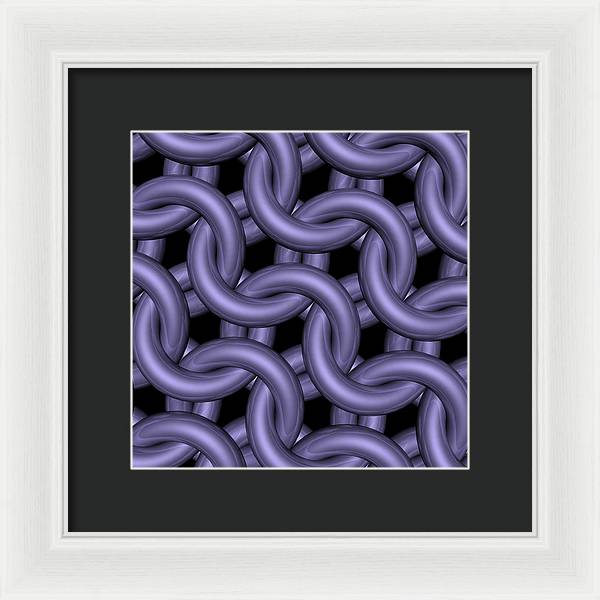 Royal Orchid Maille Framed Print