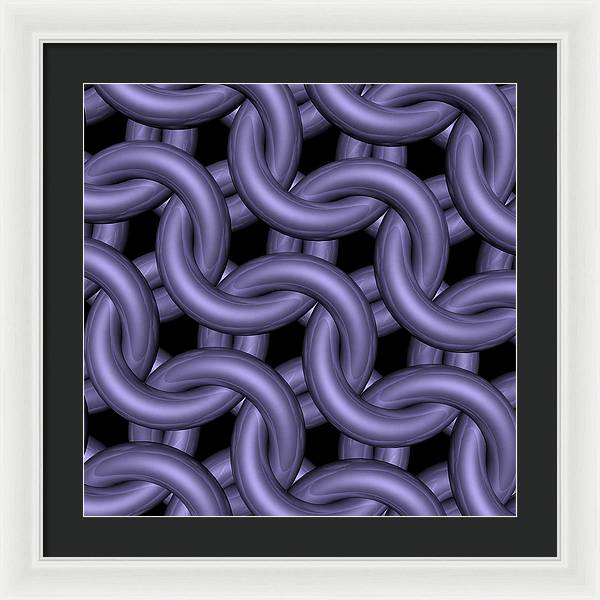 Royal Orchid Maille Framed Print